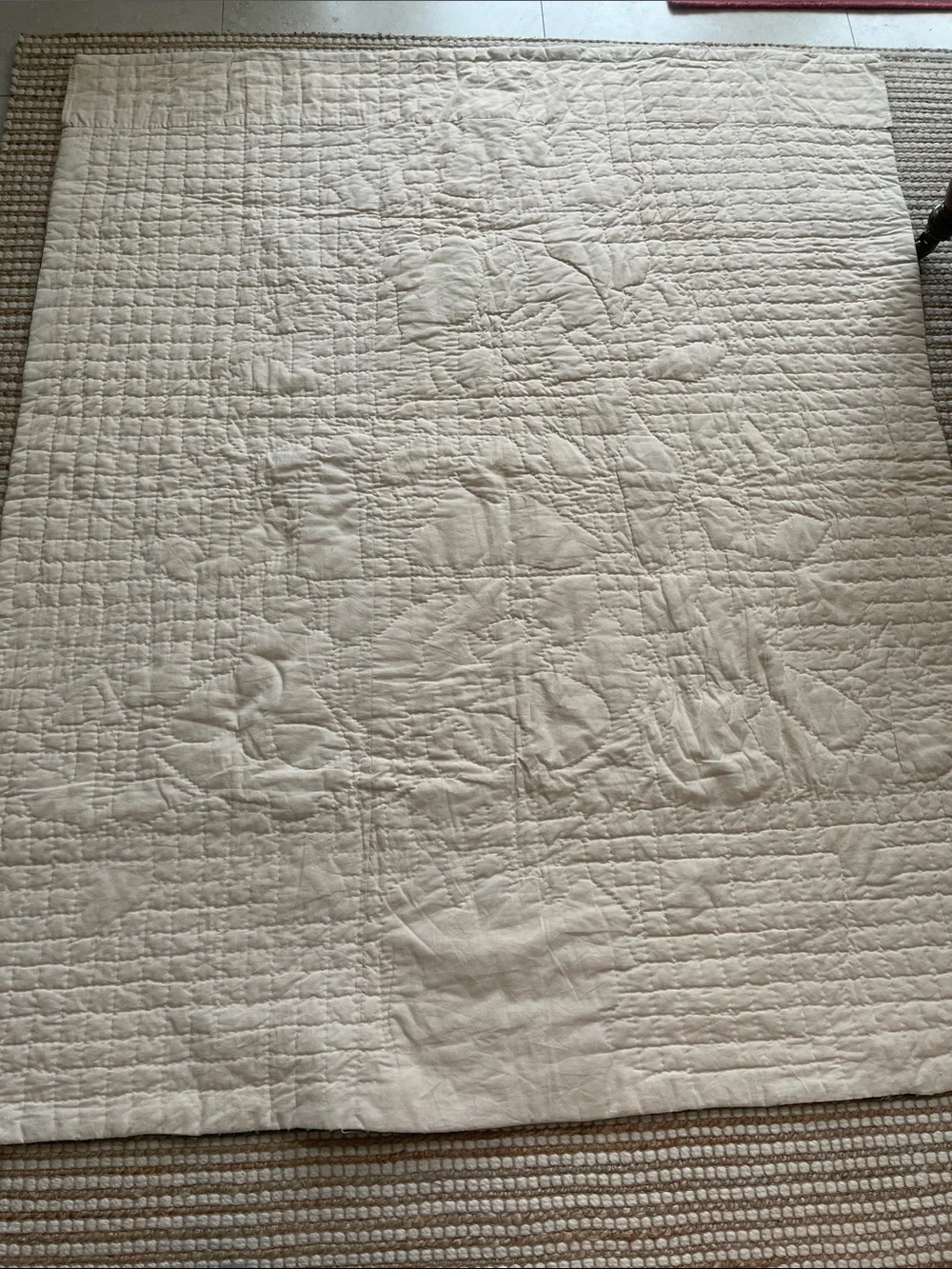 Hand Quilted Christmas Quilt 48x59